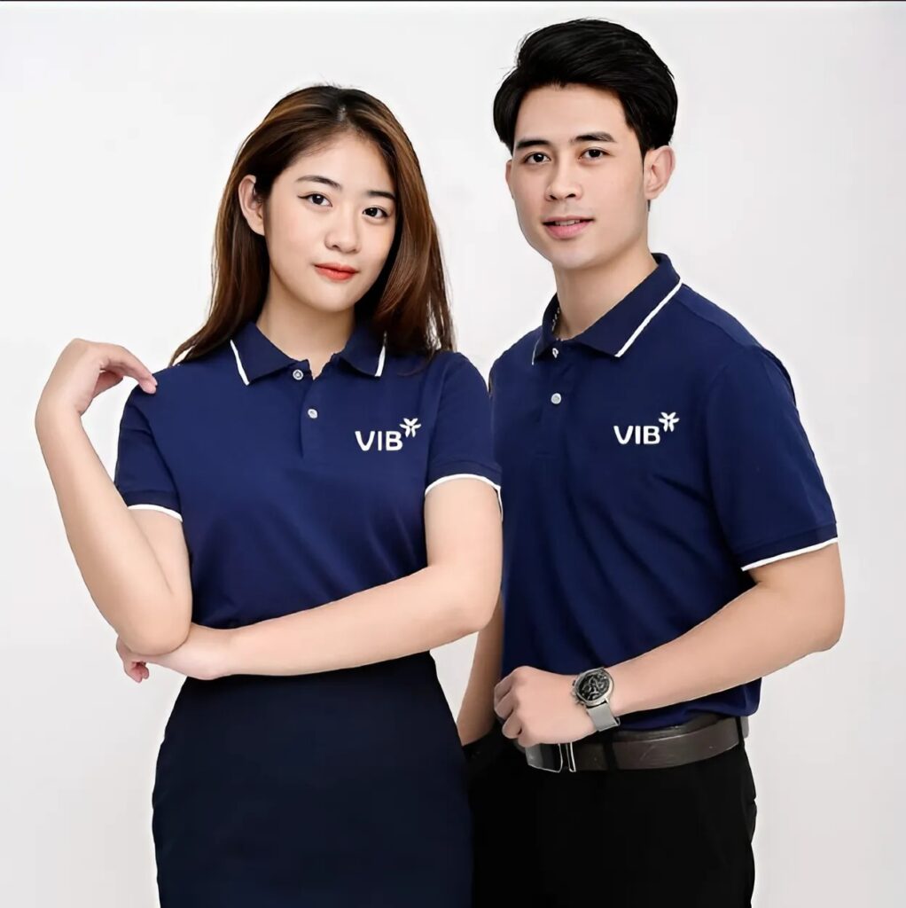 Đồng Phục Áo polo Logo VIB